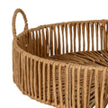 Artisan Woven Wicker Tray with Handles