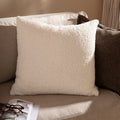 Oversized Boucle Cushion in Ecru