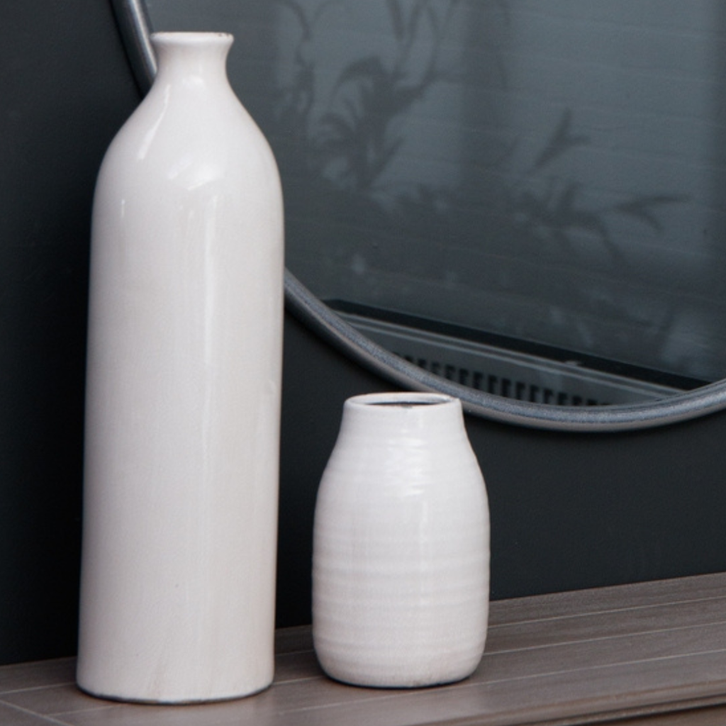 Artisan Tall Glazed Ceramic Vase